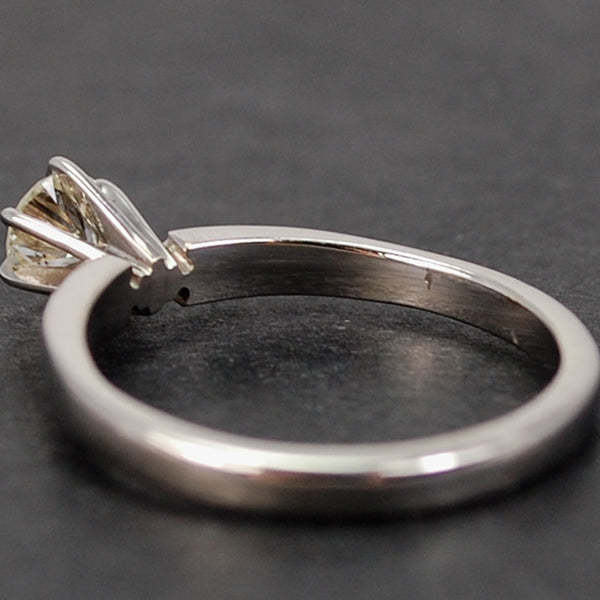 18ct White Gold Brilliant Cut Single Stone 0.35 Carat Diamond Ring