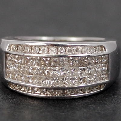 18ct White Gold 1.50 Carat Diamond Band Ring