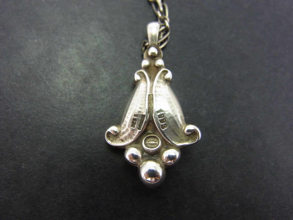 Vintage Silver Georg Jenson Pendant and Chain