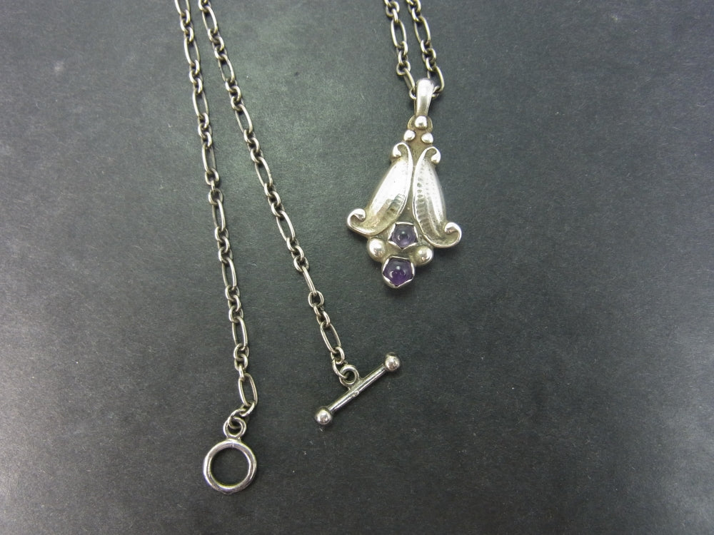 Vintage Silver Georg Jenson Pendant and Chain