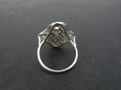 Art Deco Diamond Cluster ring set in Platinum
