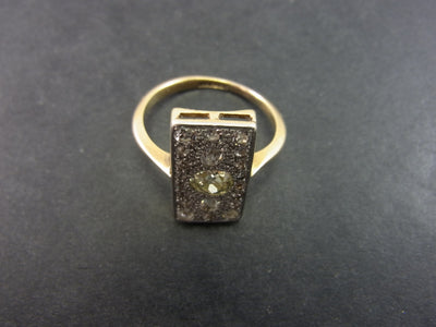 18ct Yellow Gold Diamond Table Ring