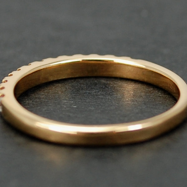 18ct Rose Gold Brilliant Cut Half Eternity Diamond Ring